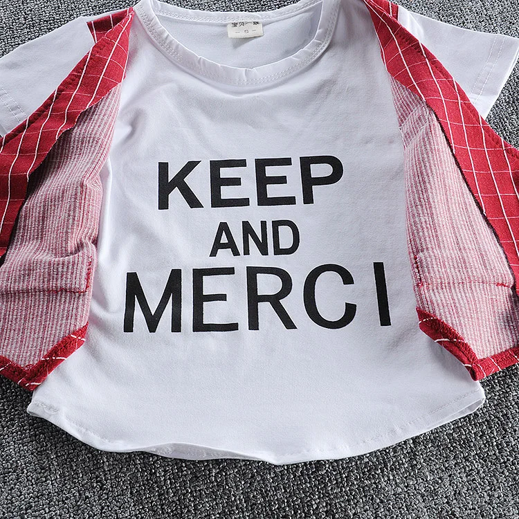 New Summer Children Gentleman Clothes Baby Boys Cotton Tie T Shirt Shorts 2Pcs/Set Kid Infant Clothing Toddler Fashion Tracksuit | Детская