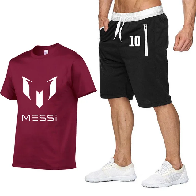 Messi 10 летняя модная футболка с принтом мужская повседневная хлопковая в стиле