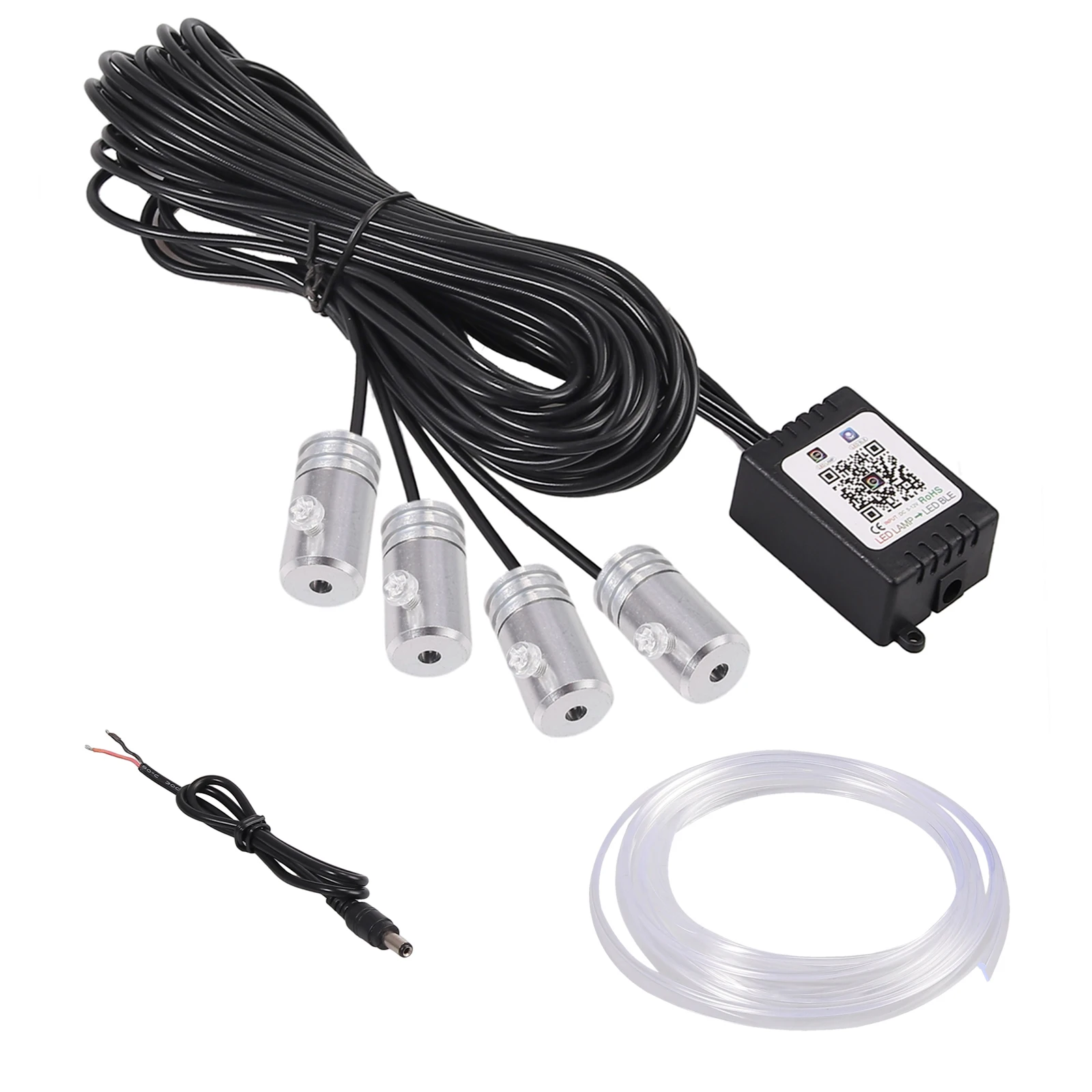 

Justech Car Interior Lights Strip Kit Ambient Lighting Light Bar Auto 5050 LED RGB Multi-color Phone Control Music Light Lamp