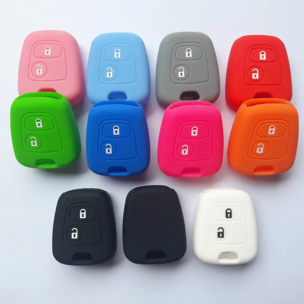 RUNFA Авто резиновый силиконовый чехол-бампер с ключ чехол сумка для PEUGEOT 107 207 307 607 206