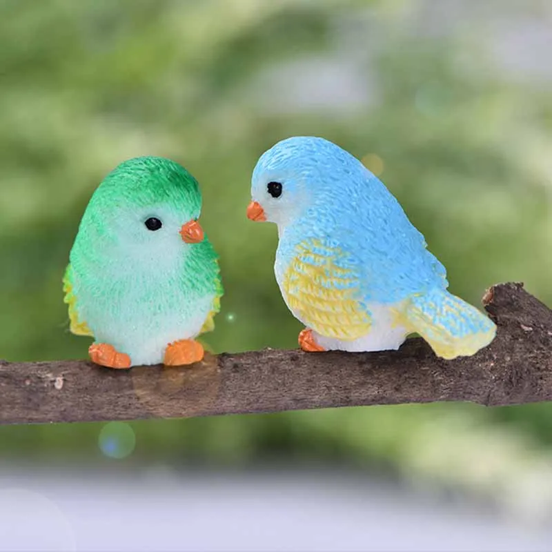 

Moss Micro Landscape Birds Ornament Meat Accessories Cute Cartoon Resin Bird Ornament Gardening Plant Animal Crafts Home Decor