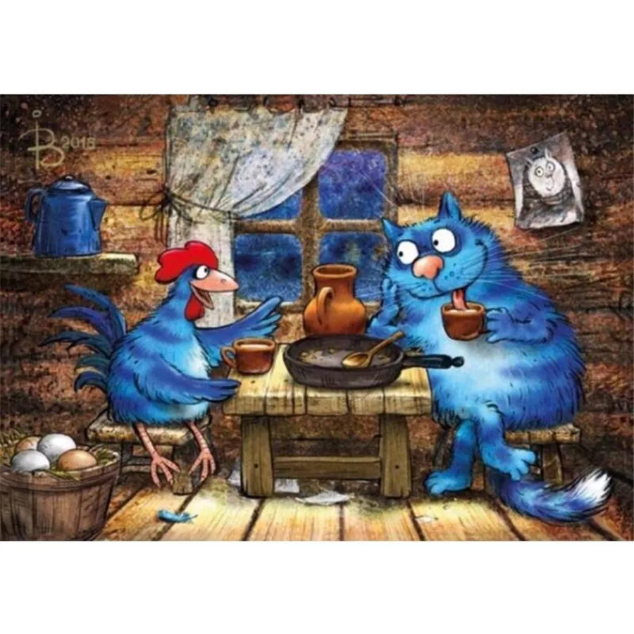 

Алмазная 5D картина «сделай сам», вышивка «Красочные Животные», полноразмерная Вышивка крестиком, мозаика, аксессуары для дома, подарок