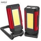 USB Перезаряжаемый COB рабочий светильник супер яркий светодиодный фонарь портативный светильник для кемпинга с магнитным кабелем типа C для улицы