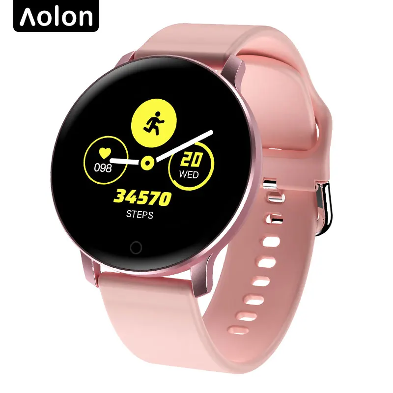 Aolon 2019 Bluetooth Смарт часы мужские кровяное давление круглые умные женские
