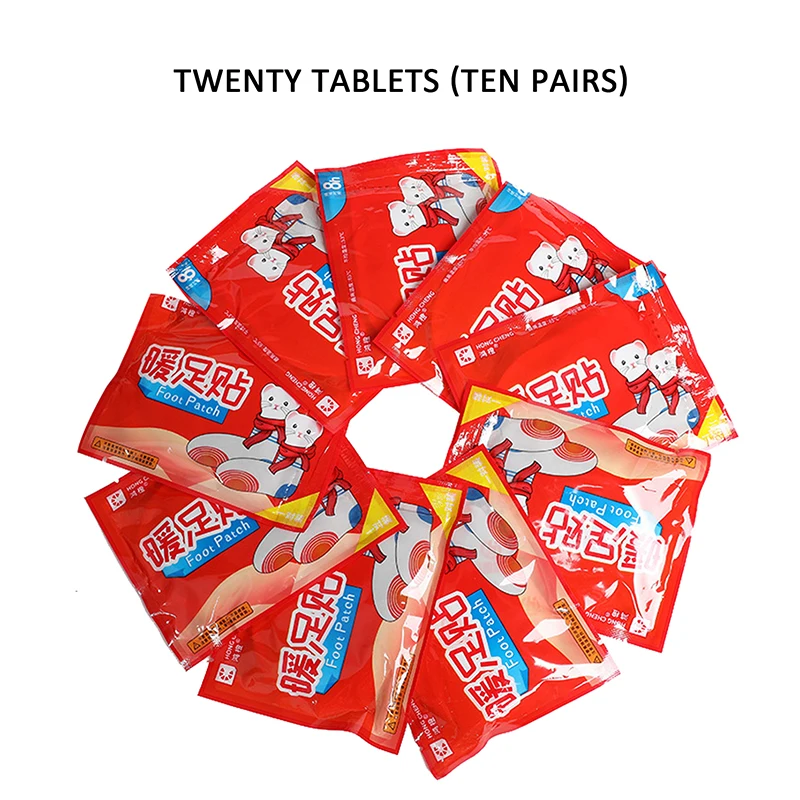 20 шт./лот теплые наклейки клейкие подушечки для тела рук ног талии живота