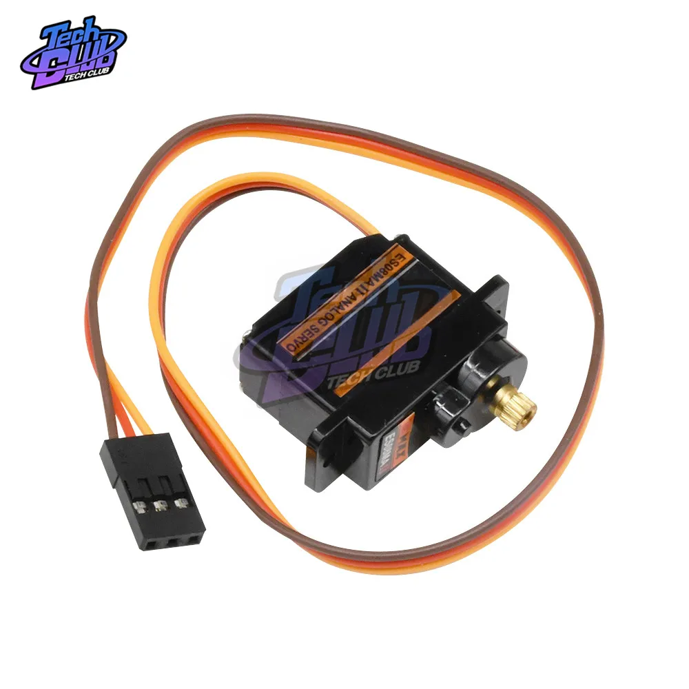 ES08MA II Mini металлическая Шестерня Аналоговый сервопривод цифровой микро рулевой 12