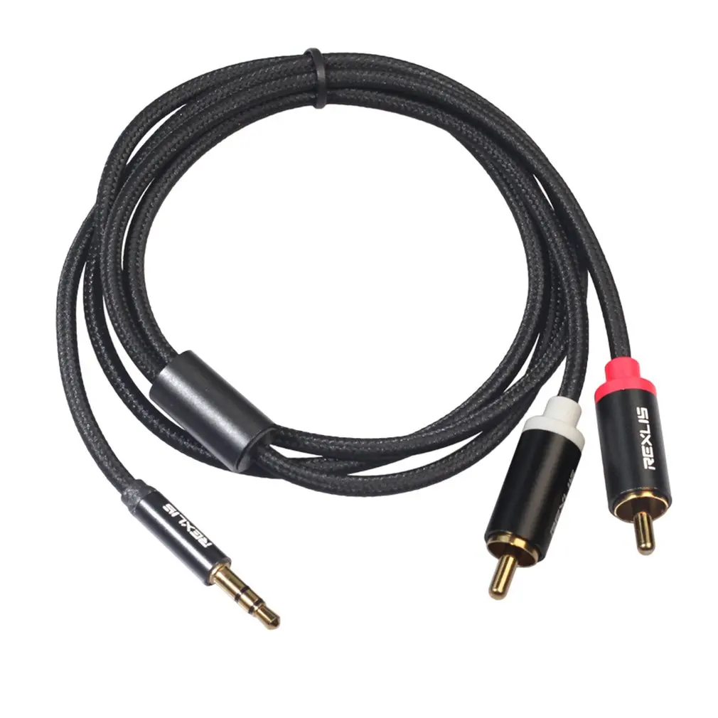 Rca кабель Hifi стерео 2Rca до 3 5 мм аудио Aux Jack сплиттер для усилителей домашний