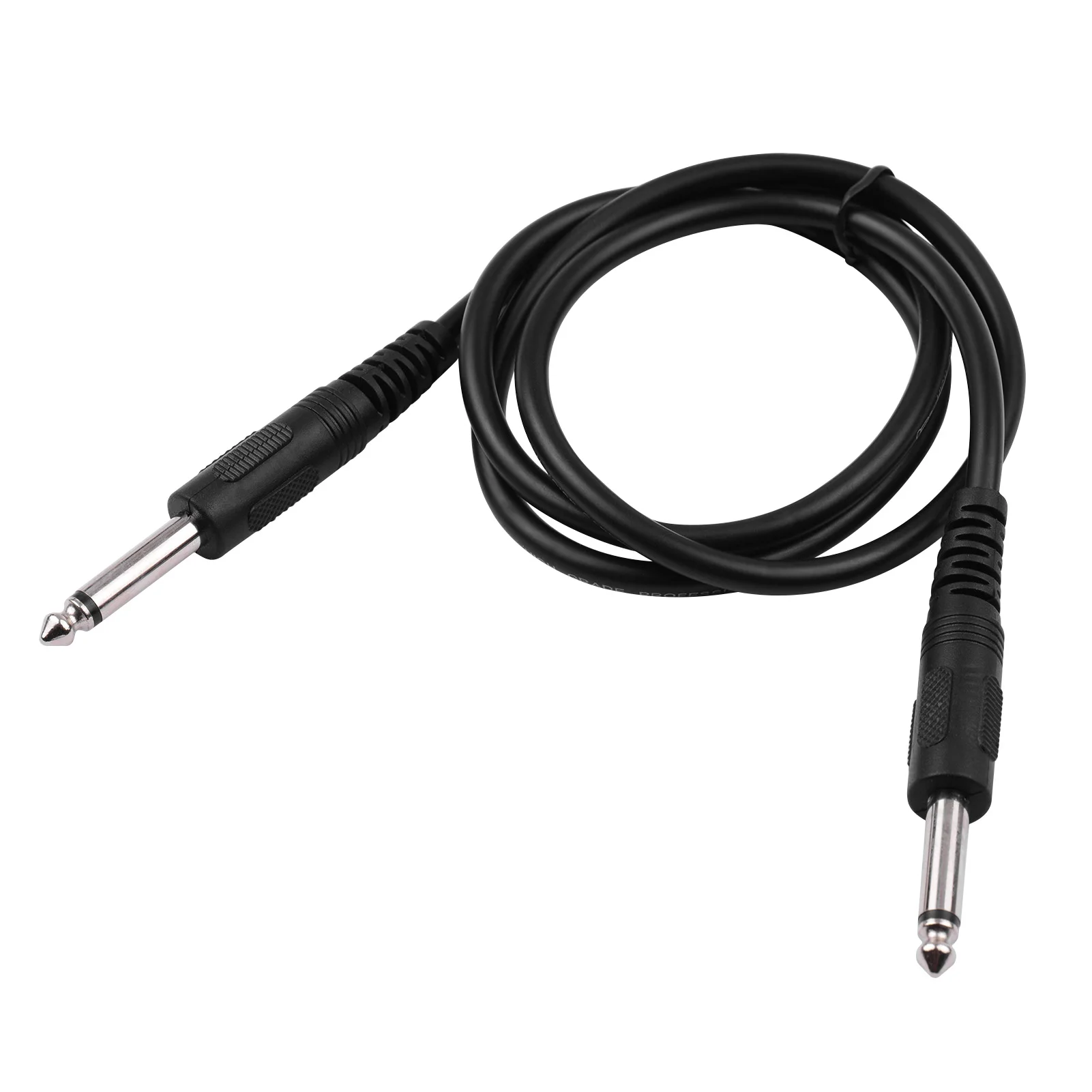 gitarre kabel schwarz audio kabel für elektrische gitarre bass tastatur 14 zoll zu 14 zoll ts gerade stecker 1m33 ft free global shipping
