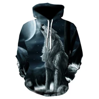 spring and autumn fashion mens hooded sweatshirt 3d printing funny wolf streetwear harajuku hip hop jacket sportswear s 6xl