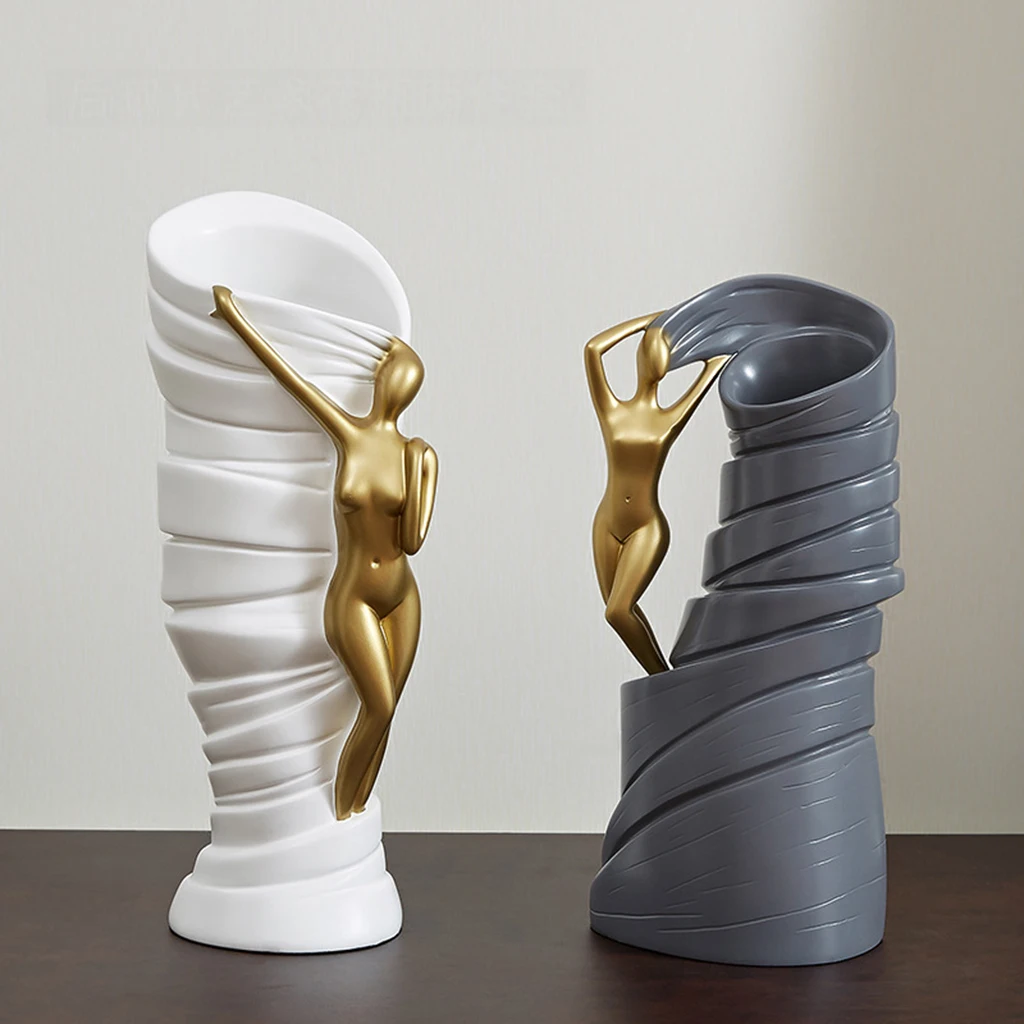 

Цветочная ваза, фигурка голого тела, абстрактный держатель, Офисная статуя, поделки
