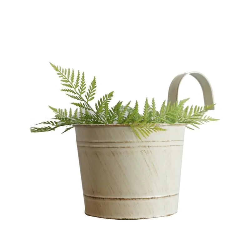 

Плотная железная ведерко TT, подвесные цветочные горшки, пасторальный крючок, цветочный горшок, ведерко для цветов, реквизит для балкона и ма...