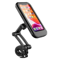 bicycle phone mount waterproof magnetic adjustable bracket foldable quick release hand tounch bicycle phone holder bracket