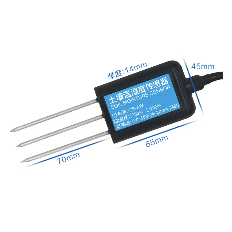 Цифровой контроллер влажности почвы садовый с 4 релейными выходами сигнализации