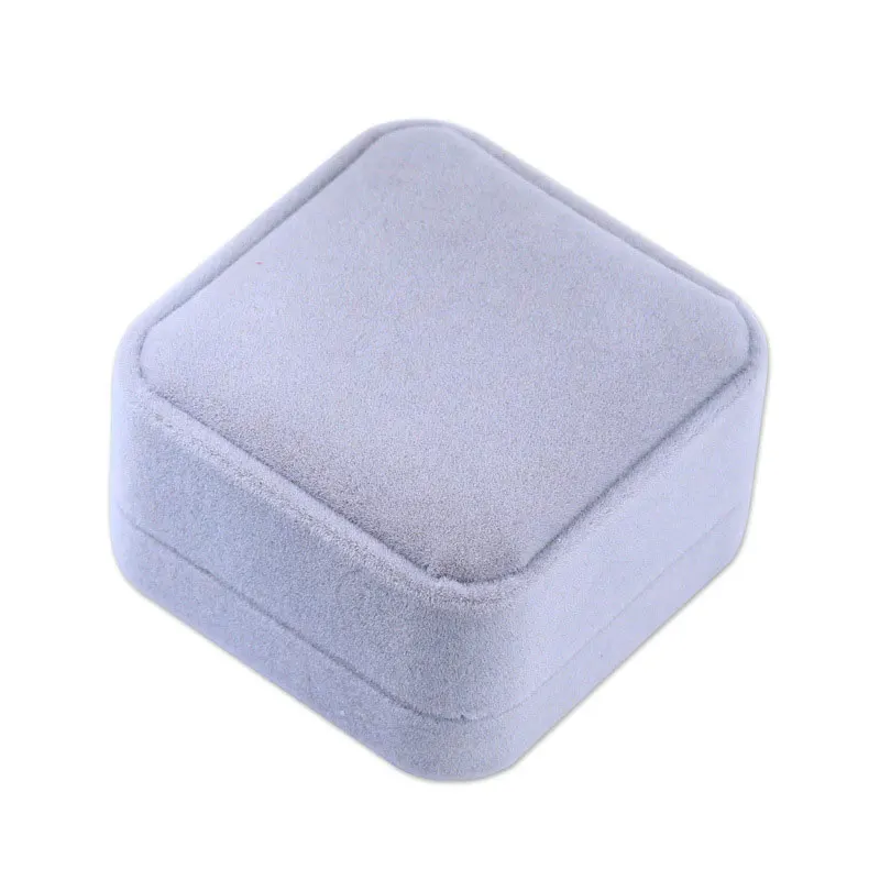 Бархатная шкатулка для ювелирных изделий квадратный Свадебный чехол контейнер
