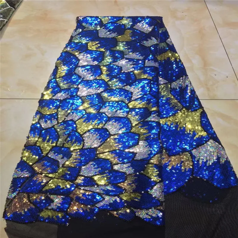 Новейшая версия большой блестящей кружевной ткани с голографическим