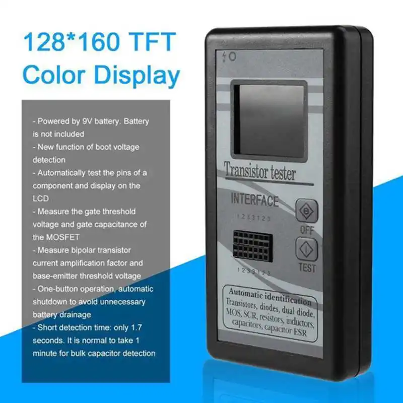

Color TFT LCD Transistor Tester Diode Triode Capacitance Meter LCR ESR CNIM Hot