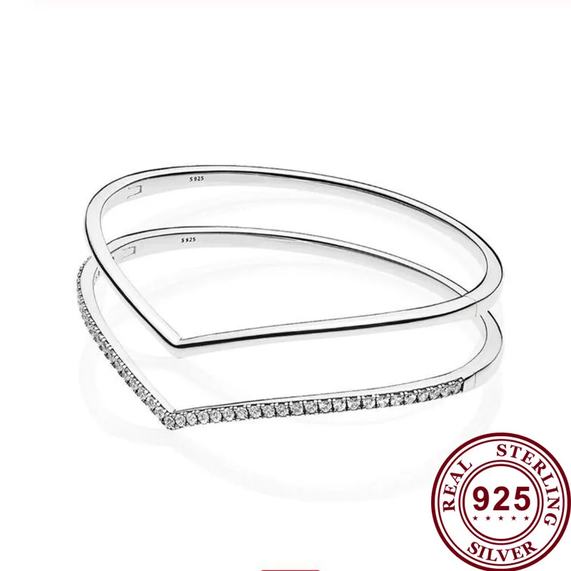 

100% 925 брелок Silver Pan Bracelet Wish With Crystal Pan Bracelet Is Most Popular With Ladies