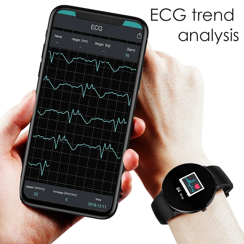 FocuSmart L10 Смарт часы для мужчин ЭКГ пульсометр кровяное давление кислородный