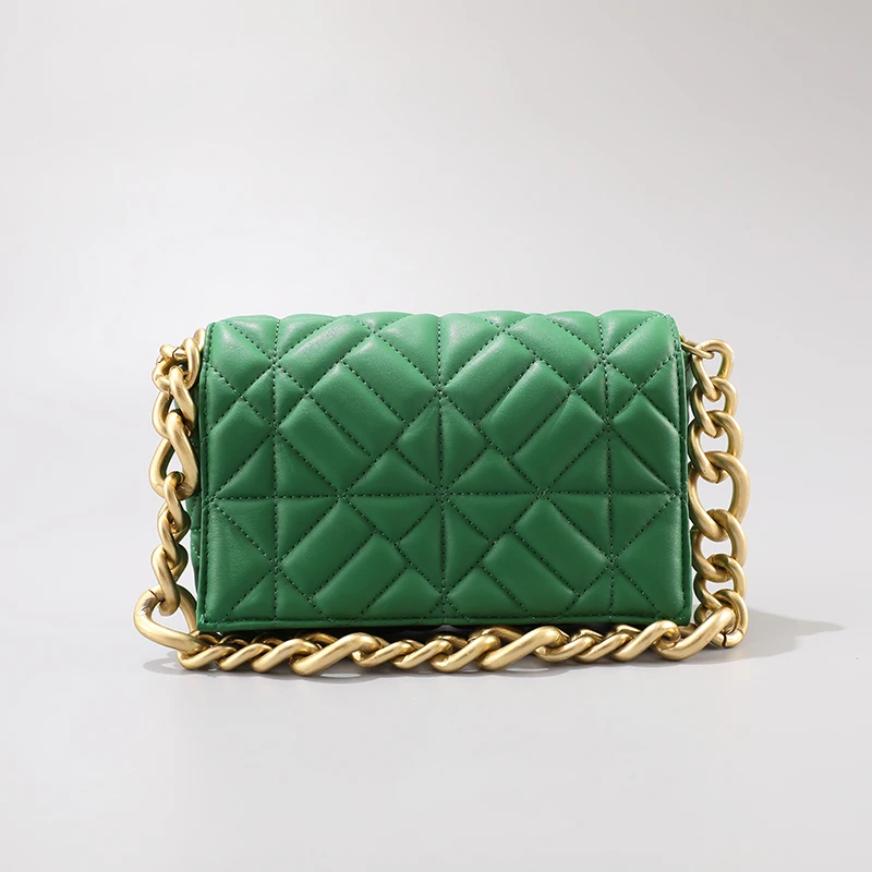 Сумка на плечо из мягкой искусственной кожи цепочке брендовый дизайн