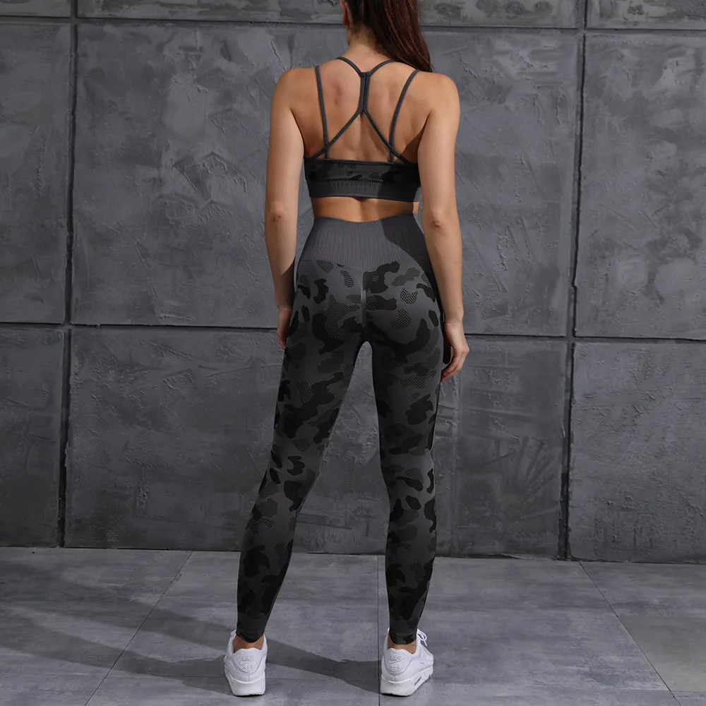 

Peatacle Yoga Running Leggings High Waist Workout Seamless Tights Fitness Gym Clothing