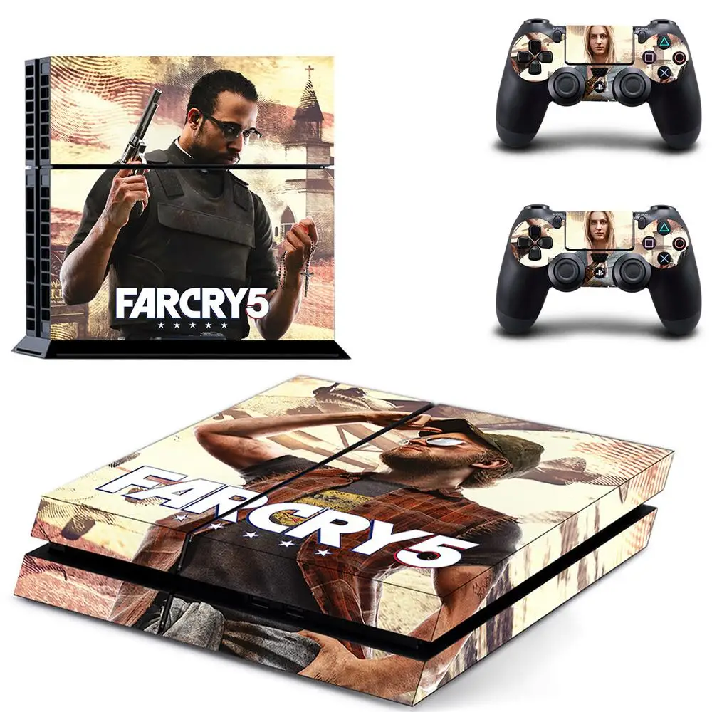 Far Cry 5 PS4 наклейка s виниловая PS 4 Кожа Наклейка Play station наклейки крышка Pegatinas для