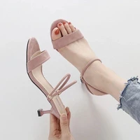 womens sandals womens high heeled sandals 2020 new versatile fine heel sandals and slippers with a 5cm sandals womens shoes