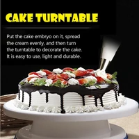 plastic cake turntable with anti skid edge cake pattern making supporting tools and practical baking tools
