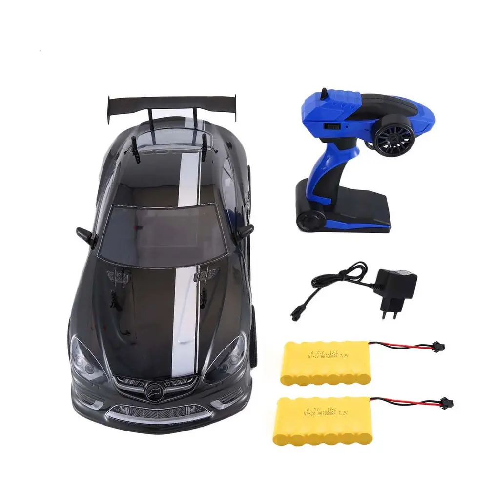 1/10 1400mAh 2,4G RC гоночный автомобиль Модель Игрушки 1:10 25 км/ч плоский спортивный Дрифт автомобиль автомобили игрушка для детей подарок 2 Батареи ЕС вилка