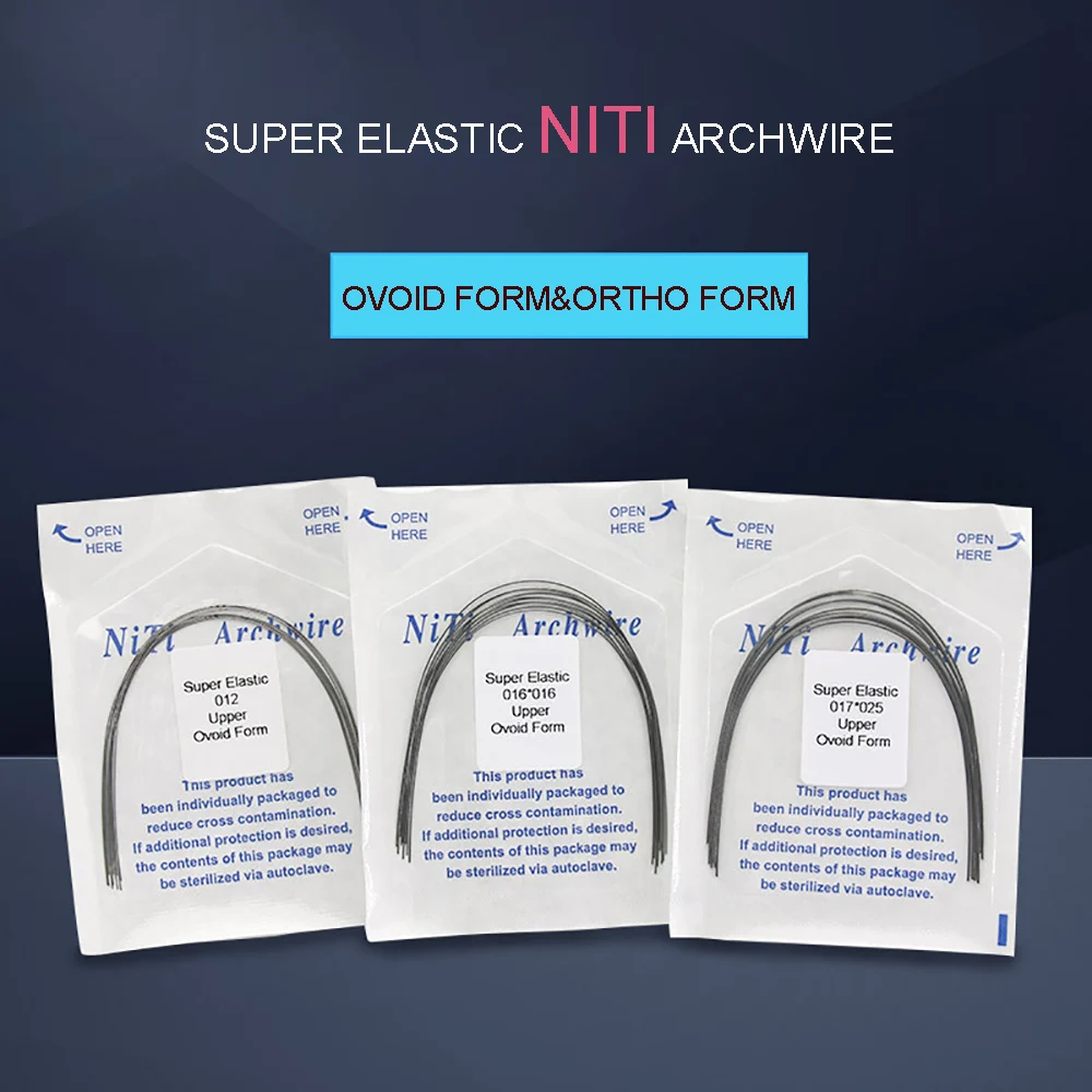 10 шт./пакет нити нить из сплава стоматологический ортодонтический арочный провод