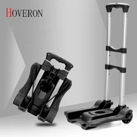 hoveron folding portable trolley mini aluminum alloy luggage family travel shopping trolley case cart trolley suitcase schoolbag
