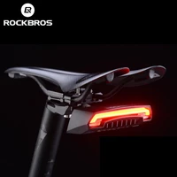 rockbros bike tail light rechargeable wireless waterproof mtb safety intelligent remote control turn sign bicycle light warning
