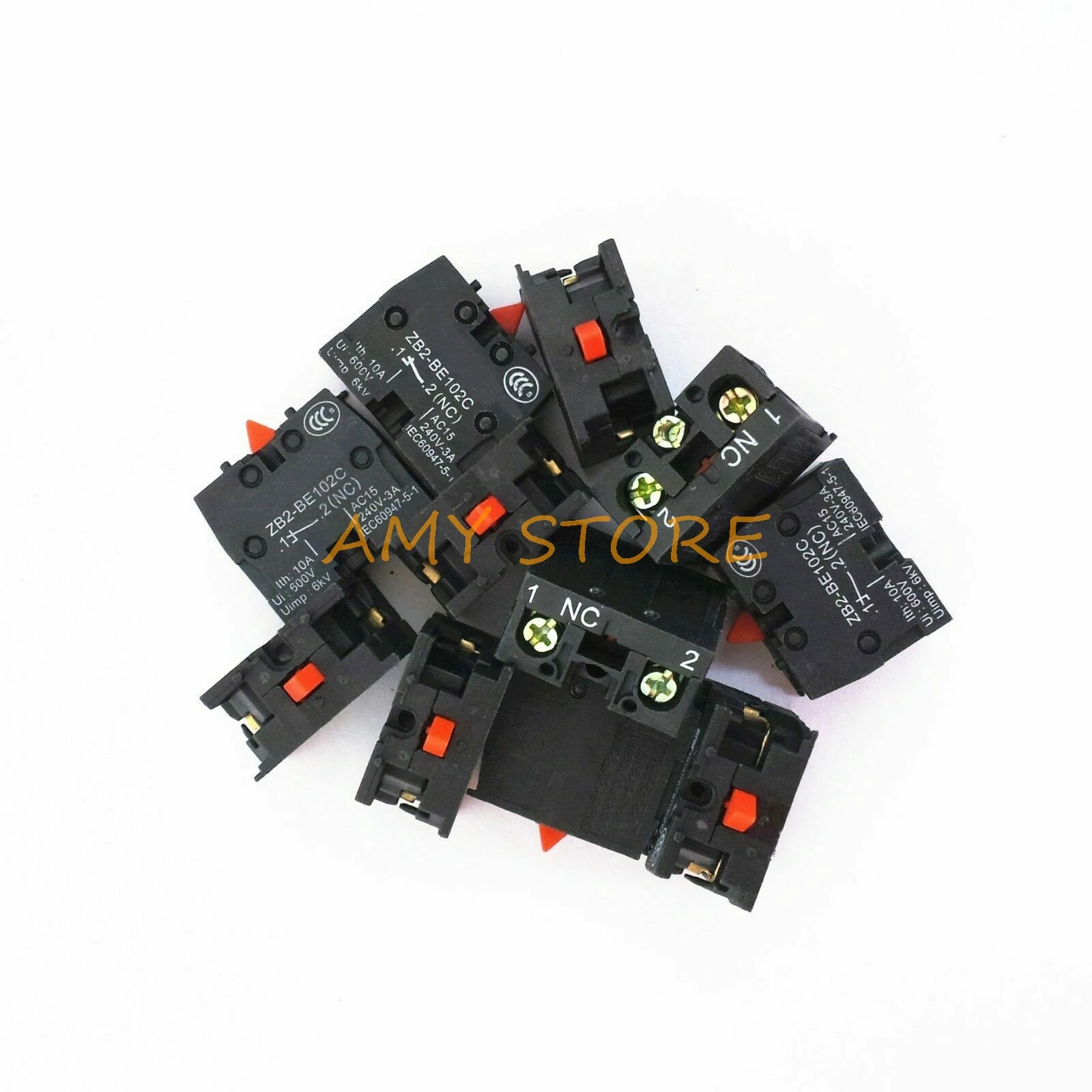 XB2 Контактный блок 10 шт. клеммные колодки нормально открывающиеся без кнопки