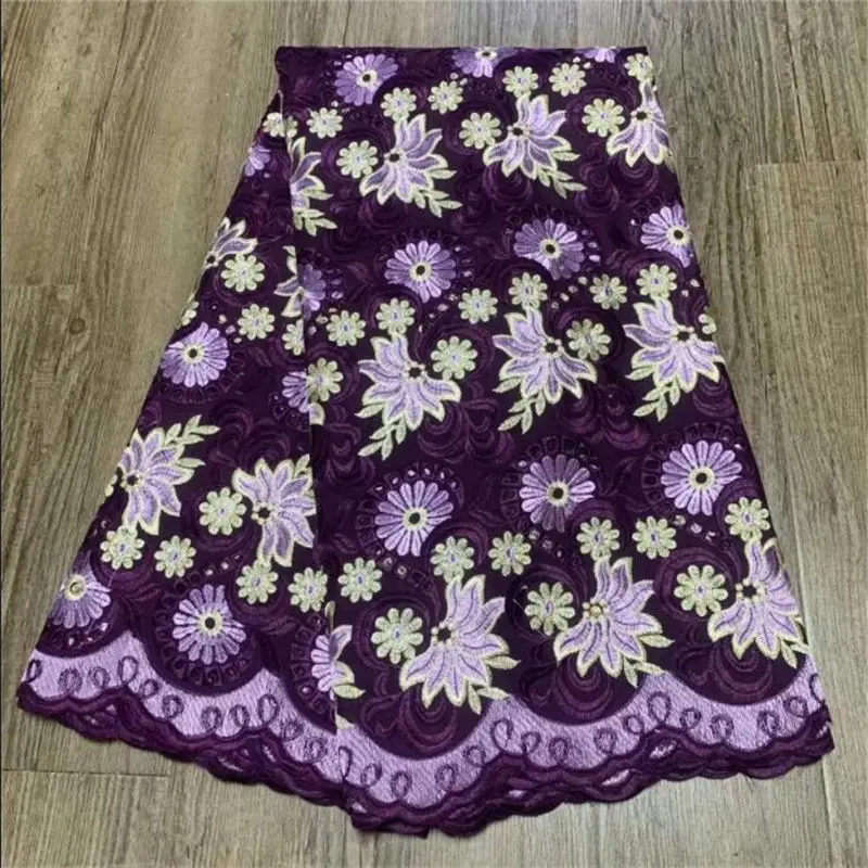 Приятное для кожи 5 ярдов высококачественное кружево из гипюра очень мягкая