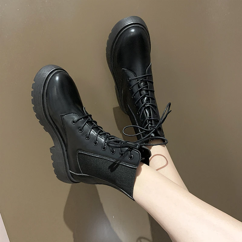 

Thin and Thin Boots 2021 Autumn Winter Martin Boots Women's Trend Thin Section All-match Single Boots British Style Nude Boots