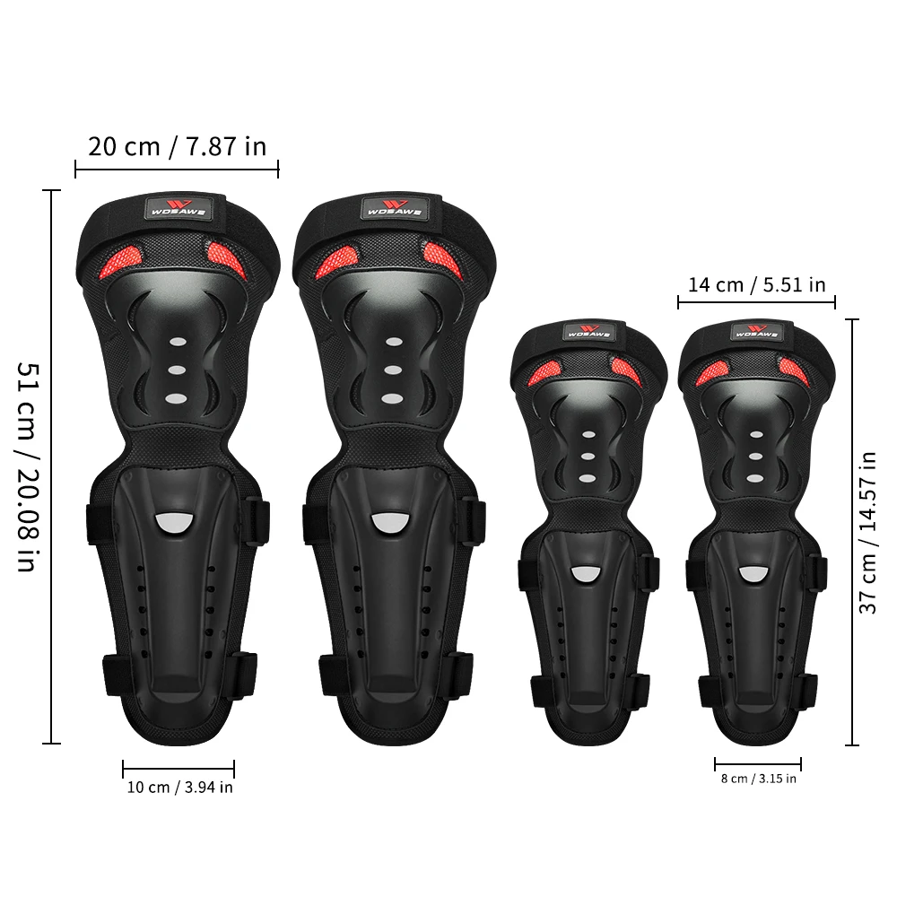 

WOSAWE Motorcycle Racing Motocross Knee Protector Pads Guards Protective Gear High Quality