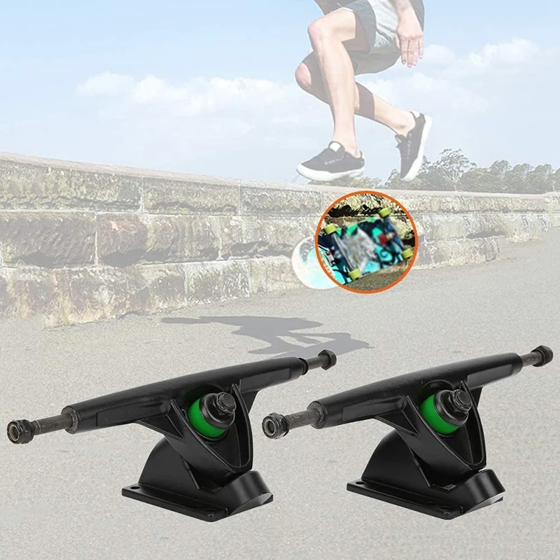 Скейтборд 2 шт. алюминиевый сплав 7 дюймов для начинающих скейтборд толстая база