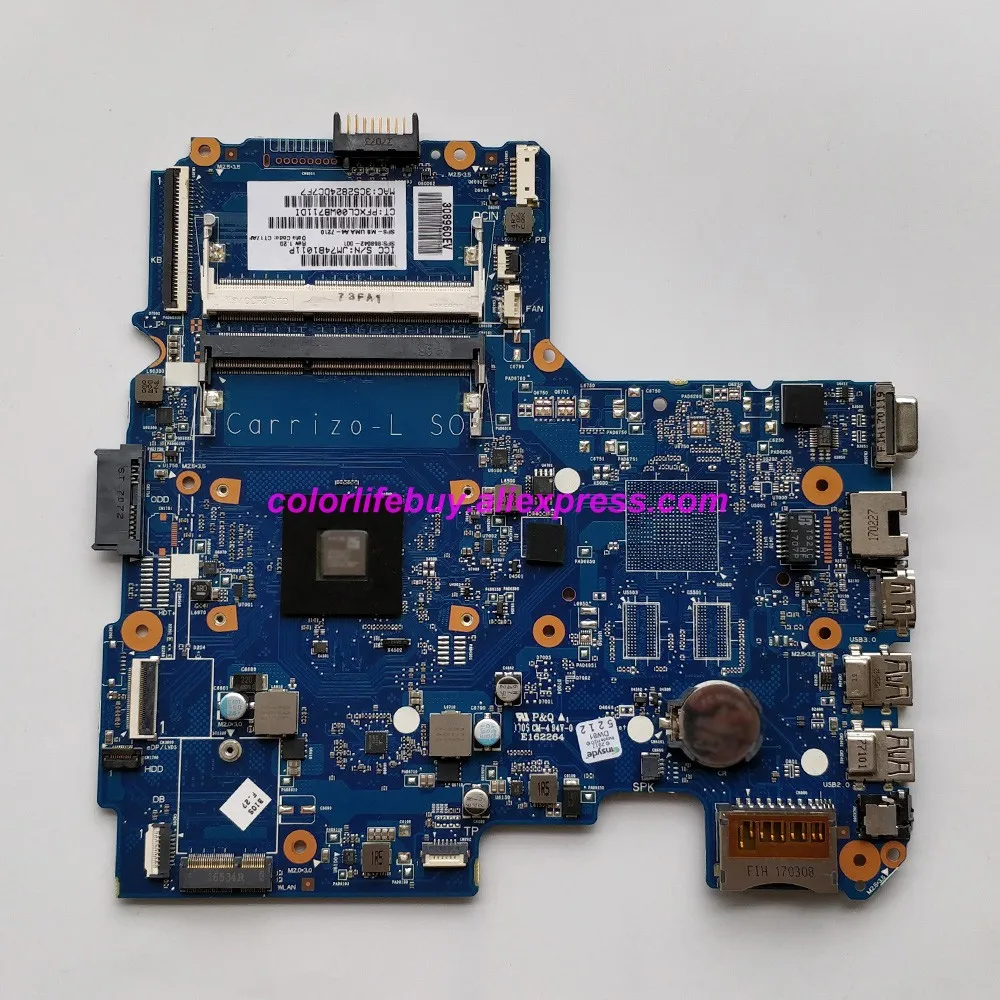 Genuine 858042-001 858042-601 6050A2822801-MB-A02 w A4-7210 CPU Laptop Motherboard for HP NoteBook 14-an 15-ay030TU PC