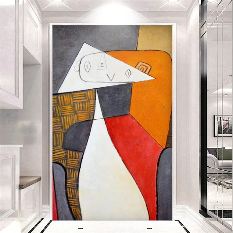 Абстрактный современный минималистичный дизайн на заказ для гостиной спальни