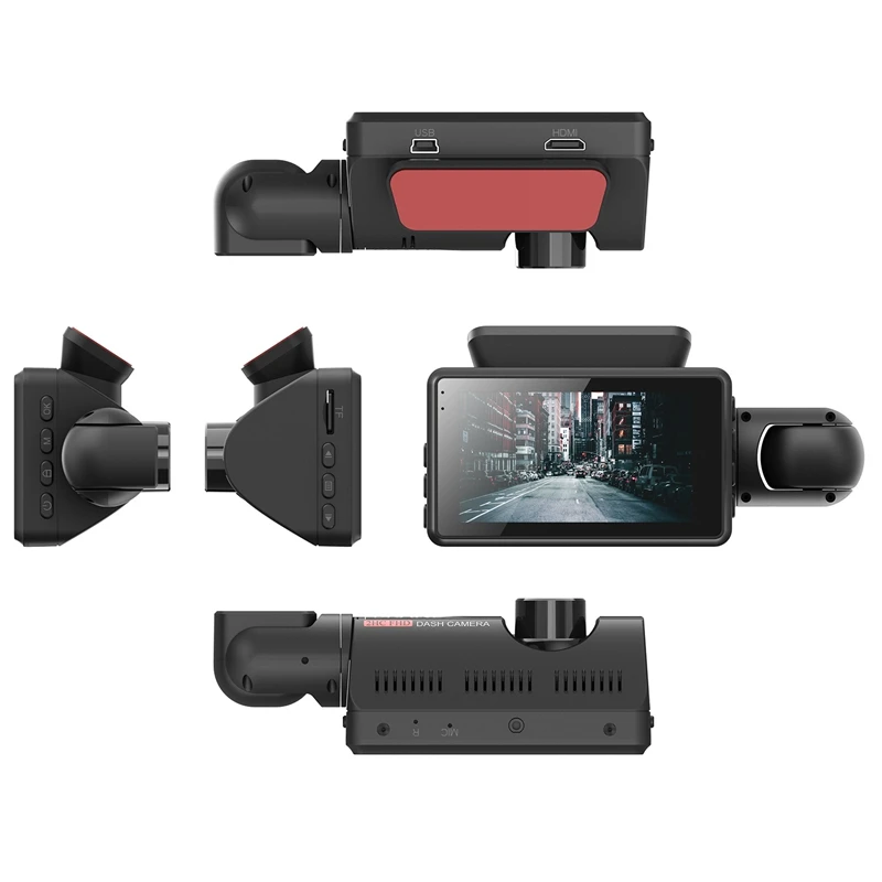 

3-Inch Full HD Dash Cam Car DVR with G-Shock Sensor 24H Park Loop Recording Drive Recorder