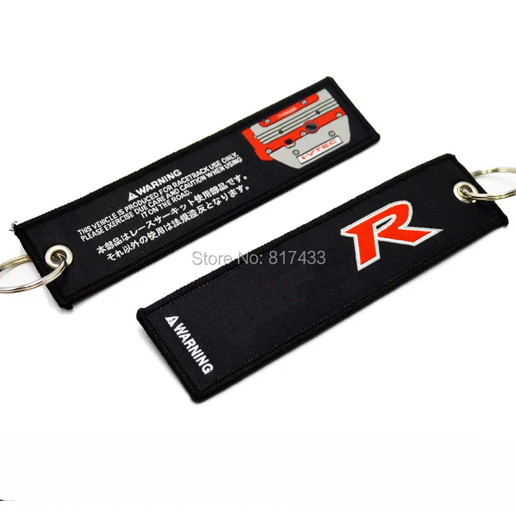 JDM Mugen Power K20 GK5 Fit RS CIVIC Тип тканевый брелок для путешествий багажа Jet Tag Label|Кольца
