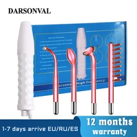 darsonval apparatus high frequency facial machine remove wrinkles acne tool skin beauty spa electrotherapy wand glass darsonval