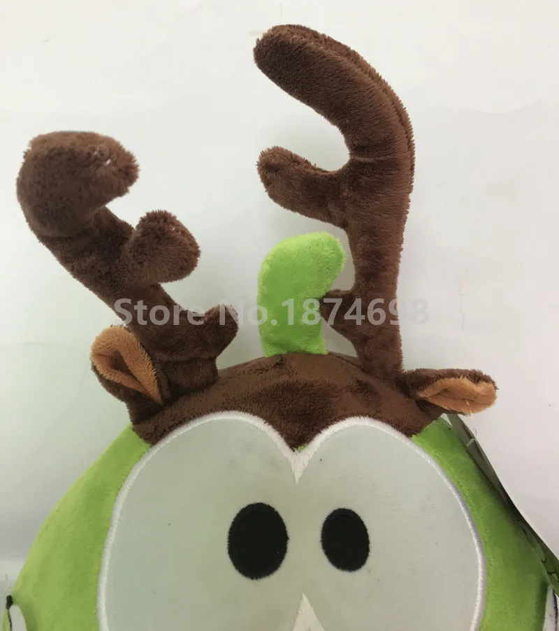 С резными украшениями Веревка Om Nom с изображением оленьих рогов плюшевые игрушки