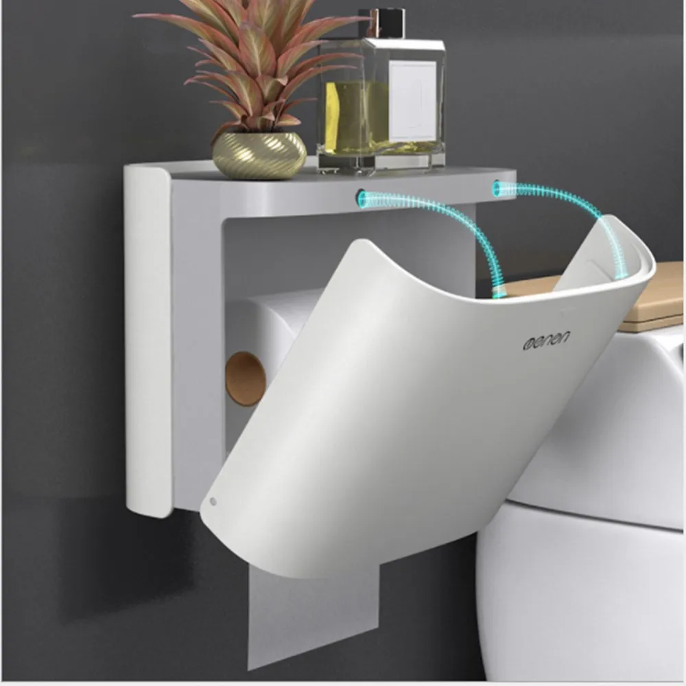 

Waterproof Tissue Box Plastic Bath Toilet kitchen paper holder Wall Mounted Paper Storage Box Napkin Dispenser Pumping Tray
