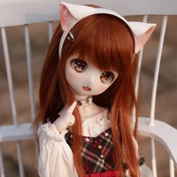 13 14 bjd doll wig 60 cm doll diy dress up cosplay kawaii cartoon anime roles long curls hair wig for bjd md mdd doll toys