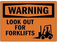 nonbrand vintage metal wall tin sign 12 x 8warning look out for forklifts sign sign poster metal sign wall decor