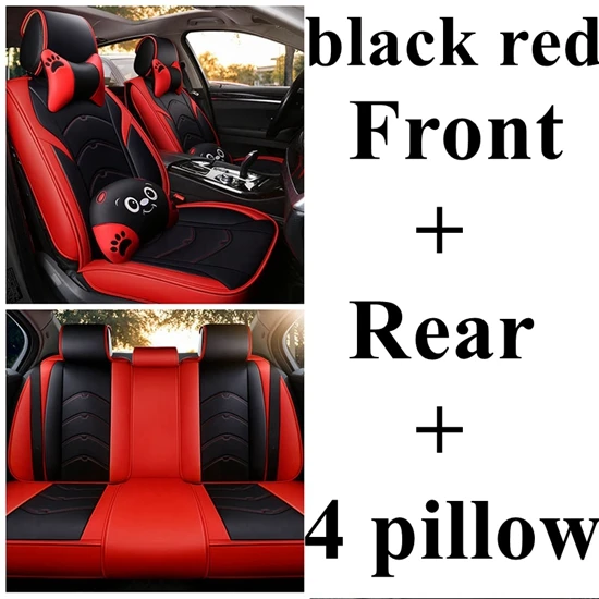 black red luxury Чехол для автомобильного сиденья для JEEP Wrangler jk ренегатский Чероки Grand CHEROKEE Commander Compass Патриот unlimited Rubicon Sahara Liberty - Название цвета: black red luxury