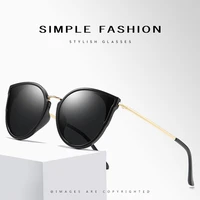feishini 2021 luxury vintage sunglasses women cat eye brand designer hot sun glasses polarized ladies eyewears gradient uv400