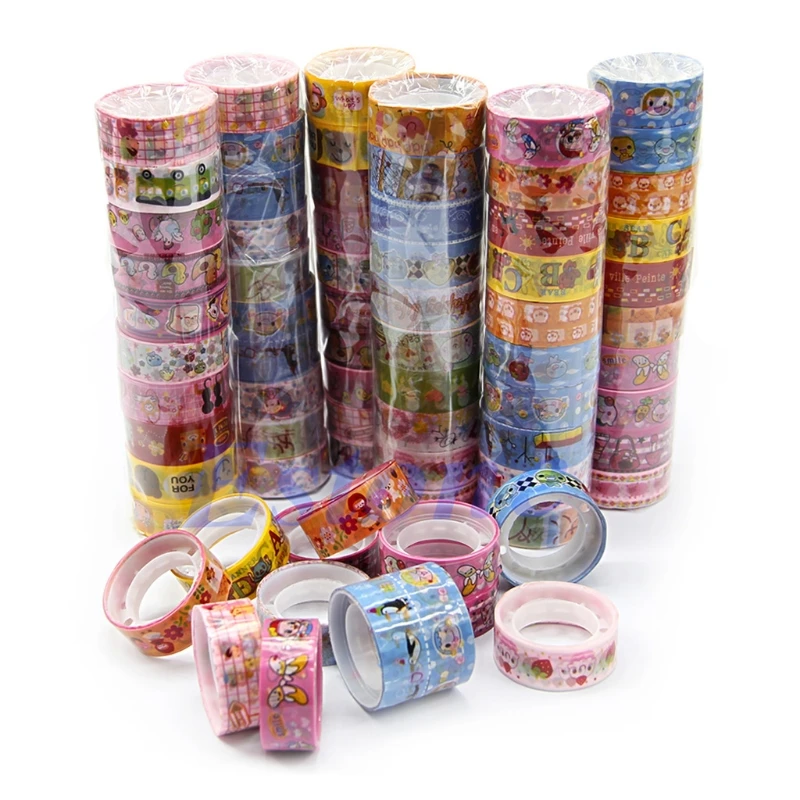 

10Rolls Kawaii Deco Cartoon Tape Scrapbooking Adhesive Paper Sticker