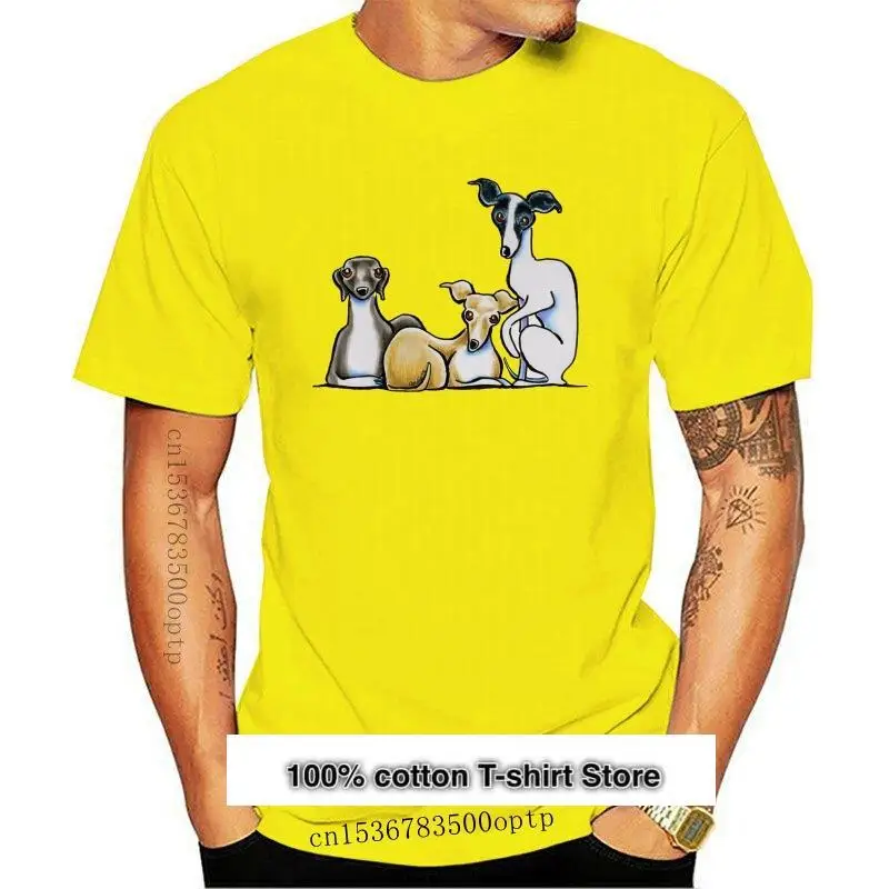 

Camiseta antideslumbrante MEIL para hombre, camisa de manga corta con dibujo de Galgo Italiano, talla grande, nuevo diseño