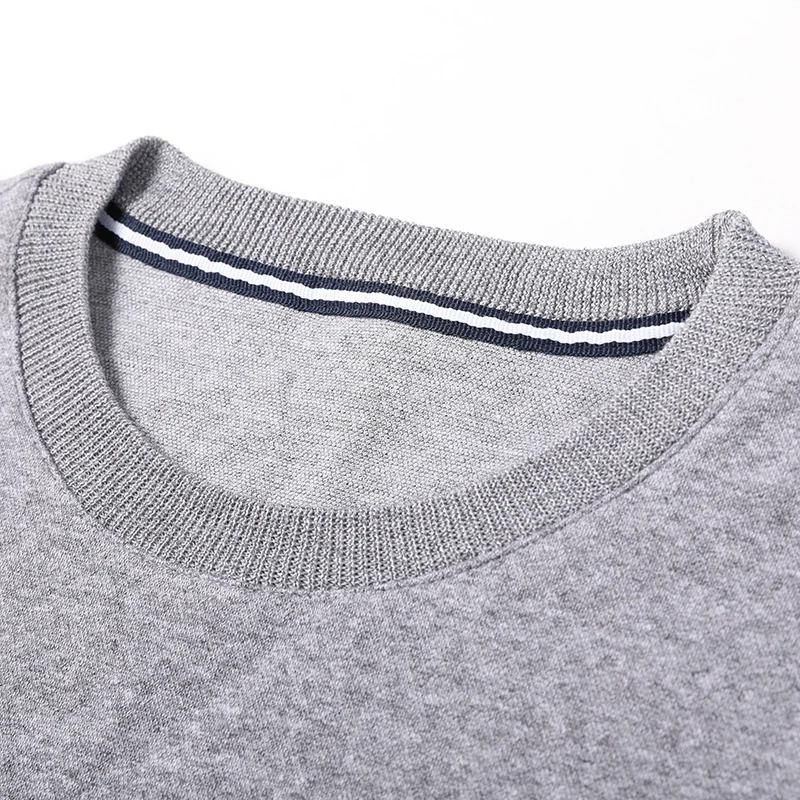 

2020 new high-end quality big brand O-neck long-sleeved men's T-shirt sweater letter T sports leisure warmth